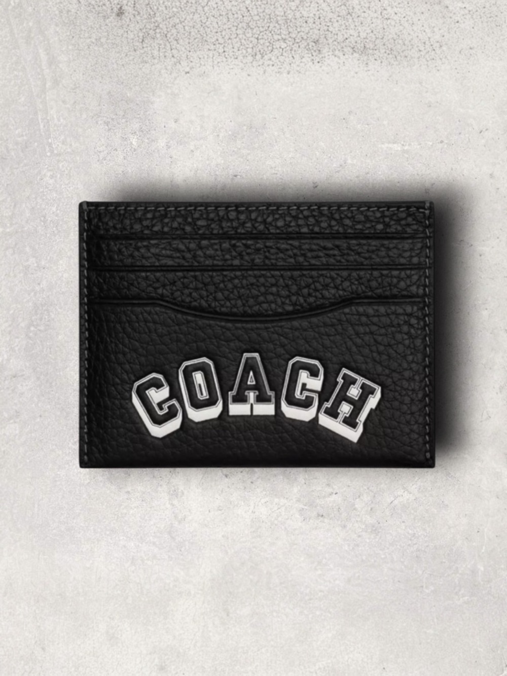 Coach Slim ID Card Case with Varsity Motif - Picture 3 of 6
